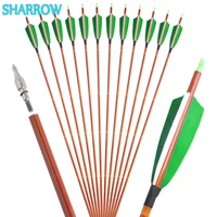 612pcs 30 inches mixed carbon arrow spine 500 od 7 8mm for outdoor archery compoundrecurve bow hunting shooting accessoreis