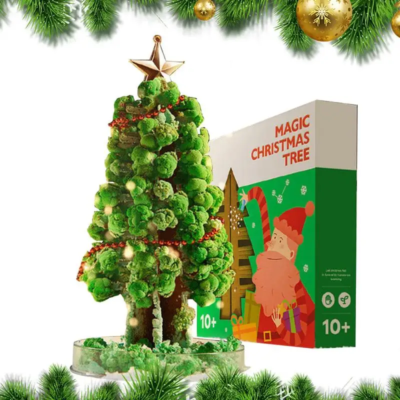 

Волшебная растущая Рождественская елка, Хрустальные Зеленые Красочные подарки, новинка, забавные развивающие вечерние ничные игрушки, Рож...