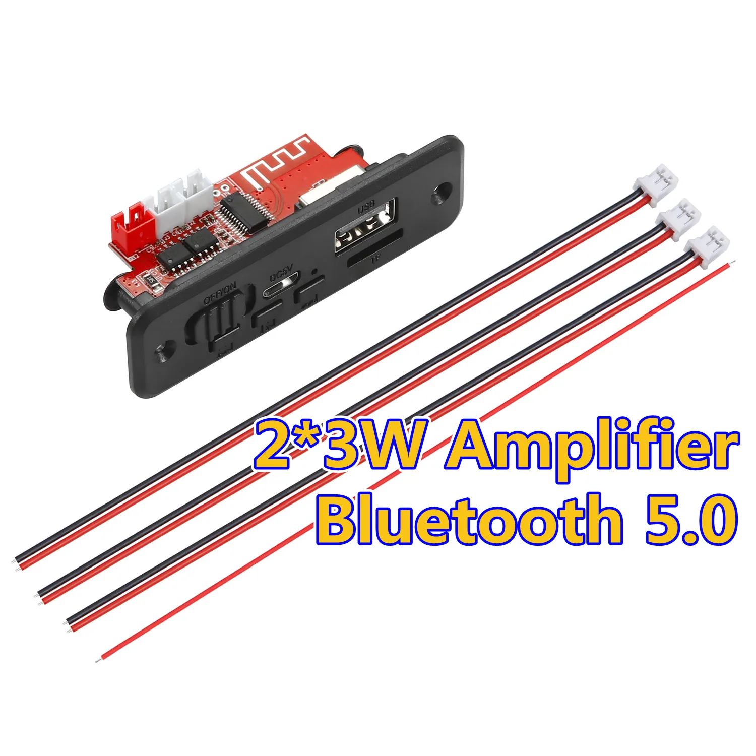 

6W Amplifier Bluetooth module Receiver Wireless Decoder Board Module Car Audio Receiver Stereo Music Lossless Decoding Stereo
