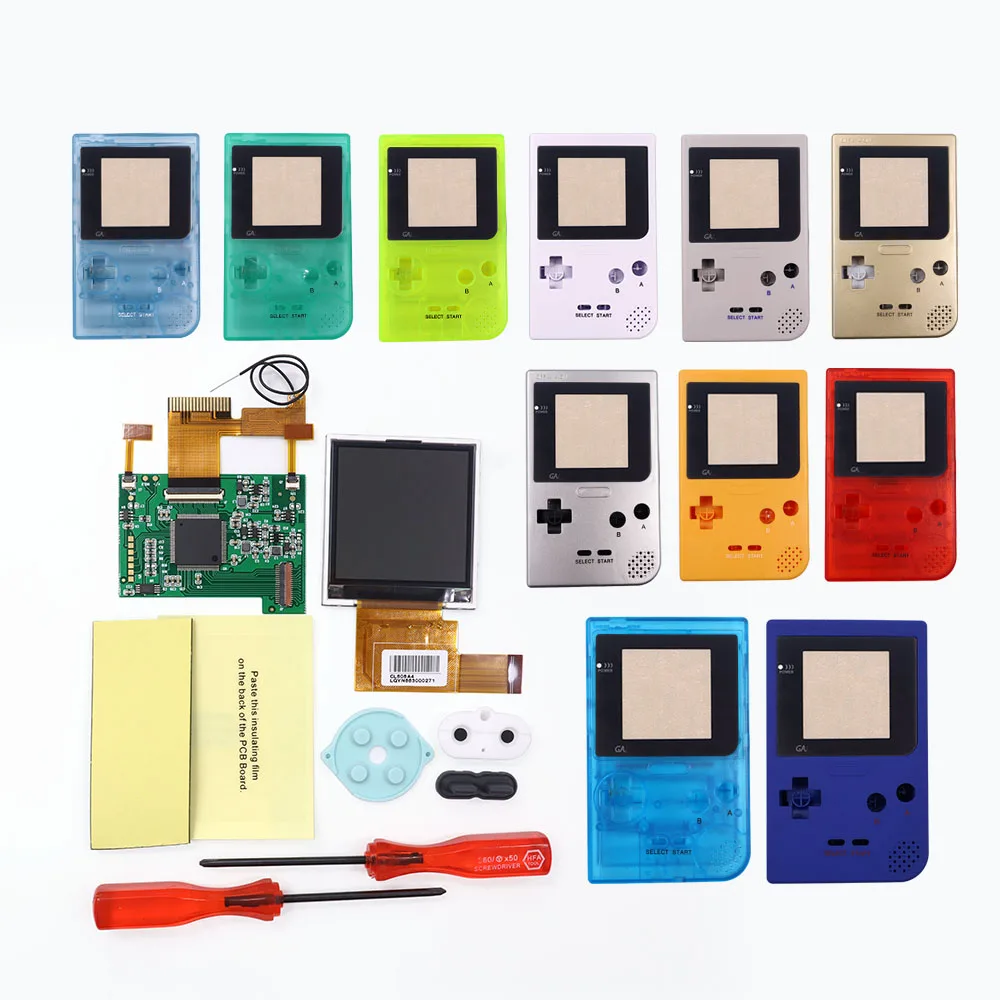 HISPEEDIDO GBP 2 дюймовый IPS ЖК-экран для Gameboy Pocket 8 цветов Ретро пиксельный экран мод