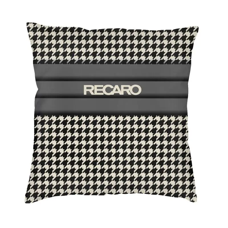 

Personalized Recaros Houndstooth Cushion Covers Sofa Home Decor Square Throw Pillow Cover 40x40 Decorative Pillowcases