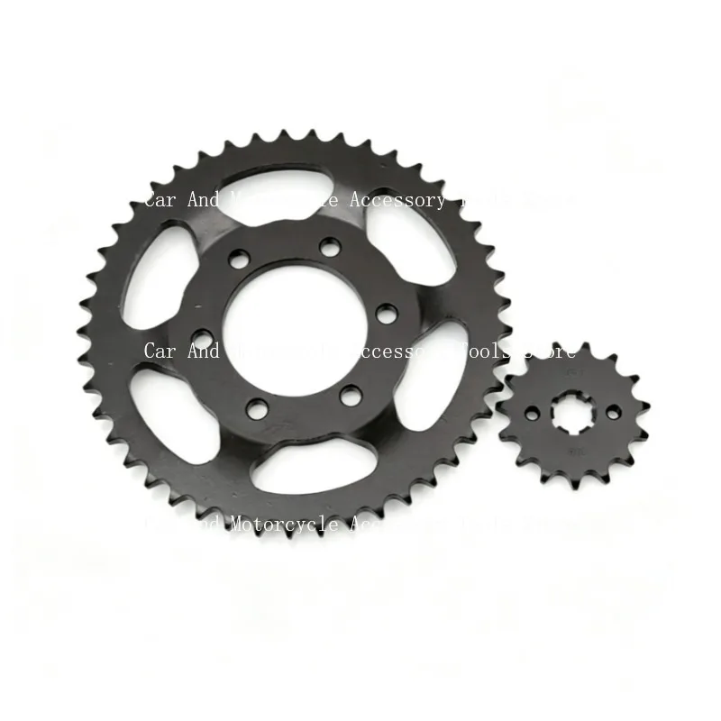 Фото Подходит для XT225 XT 225 D,E,F,L,M,N,P,R,S,T,V,W Serow 225 1992‑2007, цепь 428, передние и задние звездочки мотоцикла 15T/45T. №2
