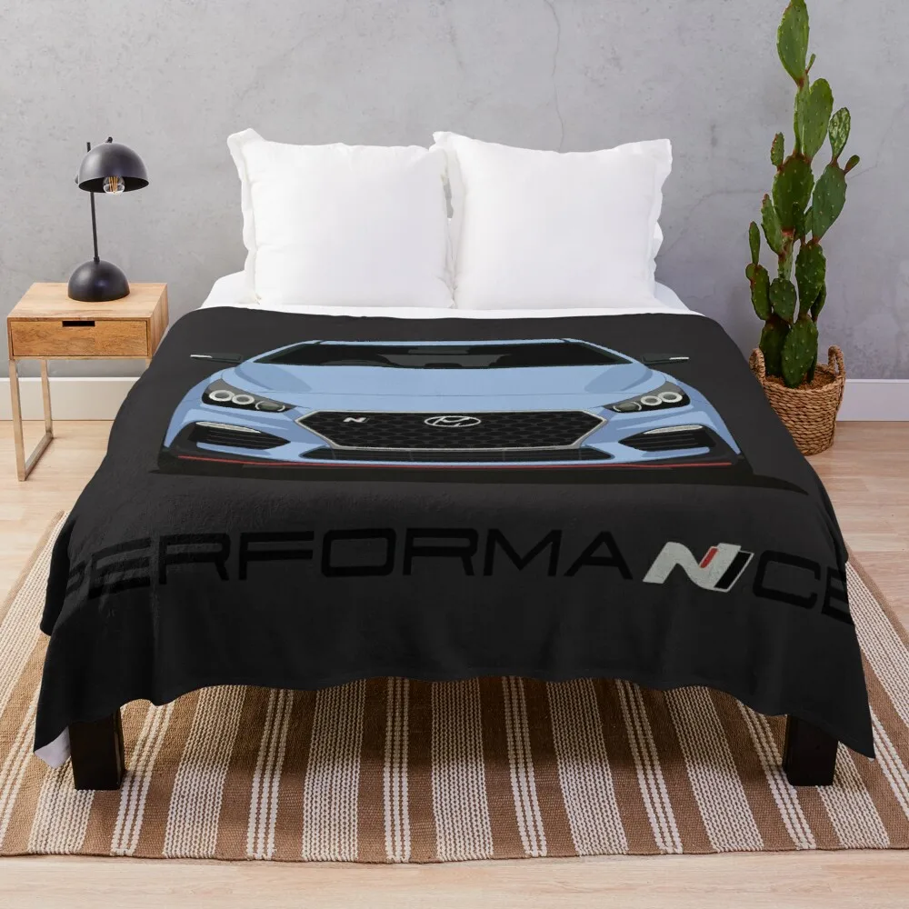 

I30N (Blue) Throw Blanket Floral Throw Blanket