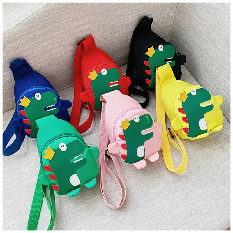 

Cross Body Bag Outdoor Travel Backpack Children's Bag Boy's Crossbody Dinosaur Chest Bag Lovely Fanny Pack for Girl Waist Bag