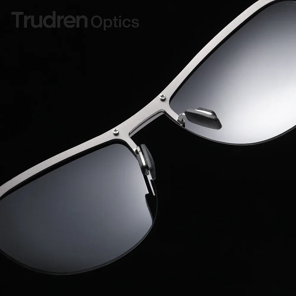 Очки солнцезащитные Trudren мужские с полуоправой овальные спортивные