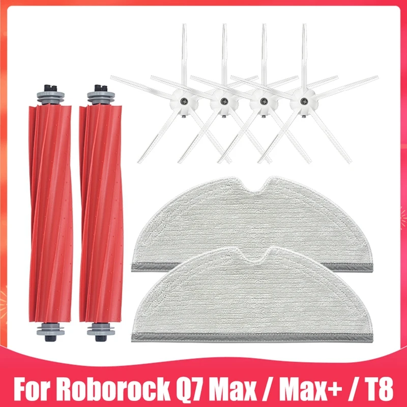 

Запчасти для робота-пылесоса Xiaomi Roborock Q7 Max / Max +/T8, сменные детали, основная боковая щетка, швабра
