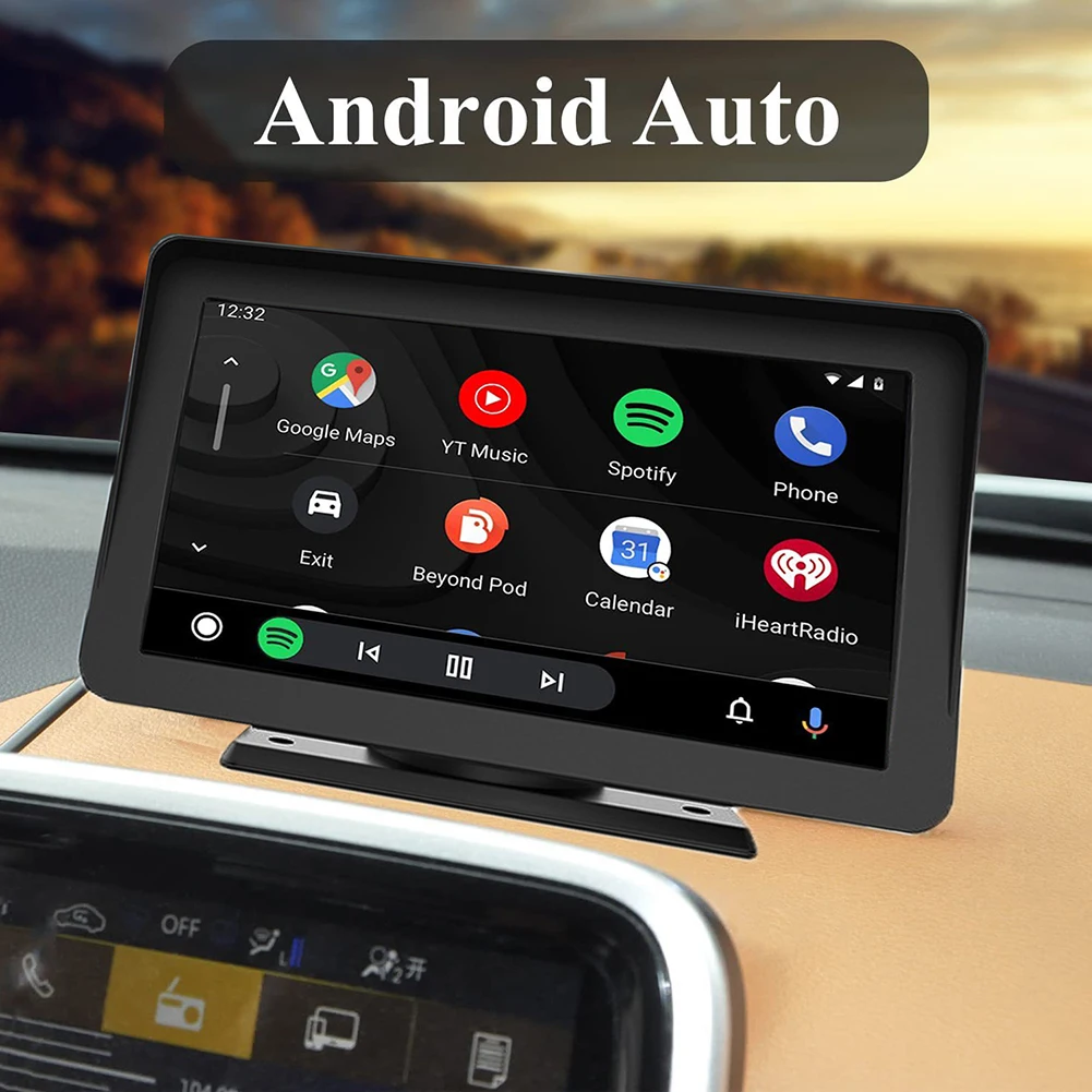

Автомобильный стерео-проигрыватель Carplay 1/2din, 7 дюймов, с сенсорным экраном