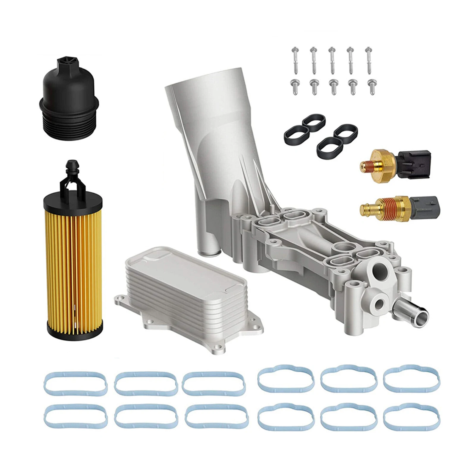 Алюминиевый Масляный радиатор для масляного радиатора корпус фильтра адаптера
