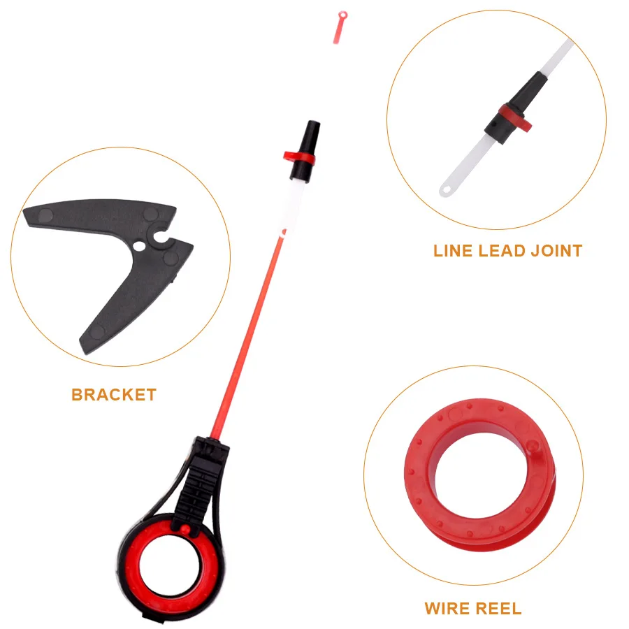 Портативная удочка для подледной рыбалки удлинитель ультралегкий с