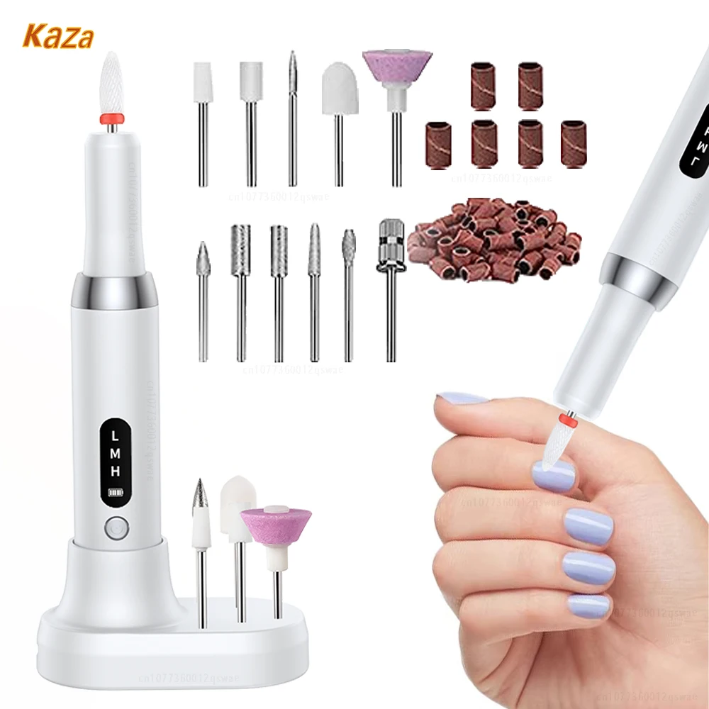 Электрический набор пилок для ногтей портативная электрическая дрель ручка