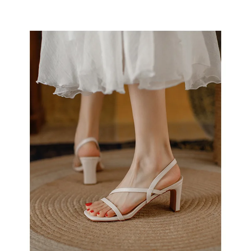 

Strange High Heels Summer Shoes Woman Slip on Narrow Band Gladiator Sandals Sexy Ladies Party Dress Shoes Female Strap Sandalias