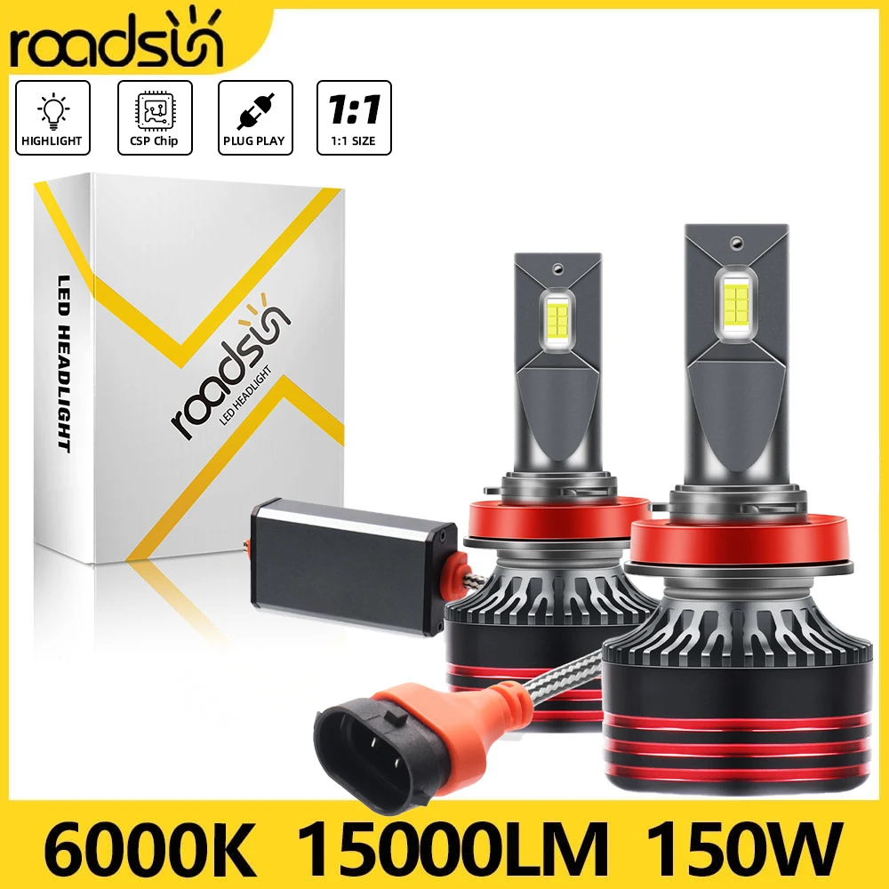 

2 шт., суперъяркие лампы для фар ближнего и дальнего света, 9004 лм