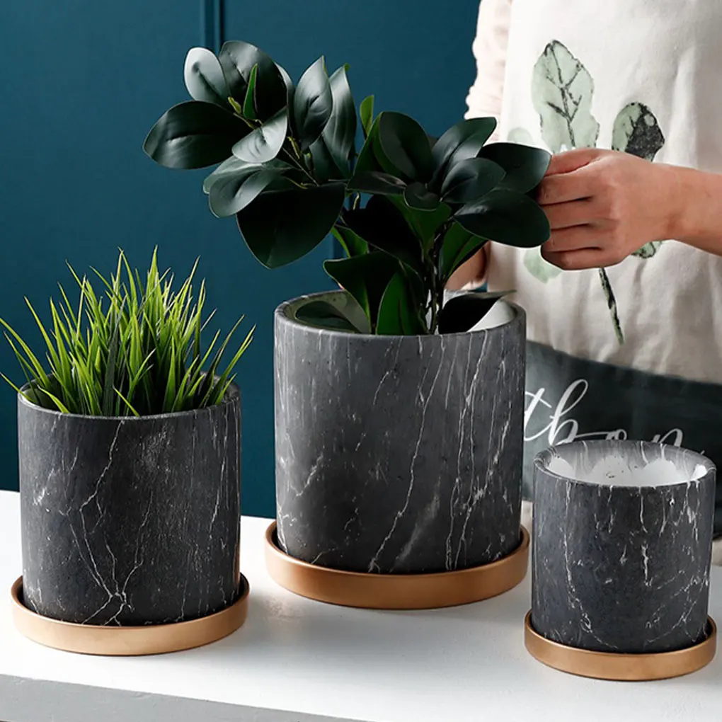 

Керамический горшок для растений, круглый горшок для растений