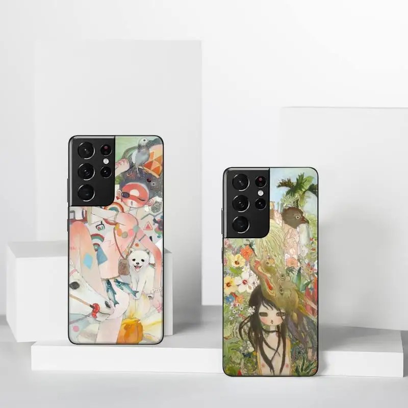 

Aya takano Art painting Phone Case For Samsung galaxy A S note 10 12 20 32 40 50 51 52 70 71 72 21 fe s ultra plus
