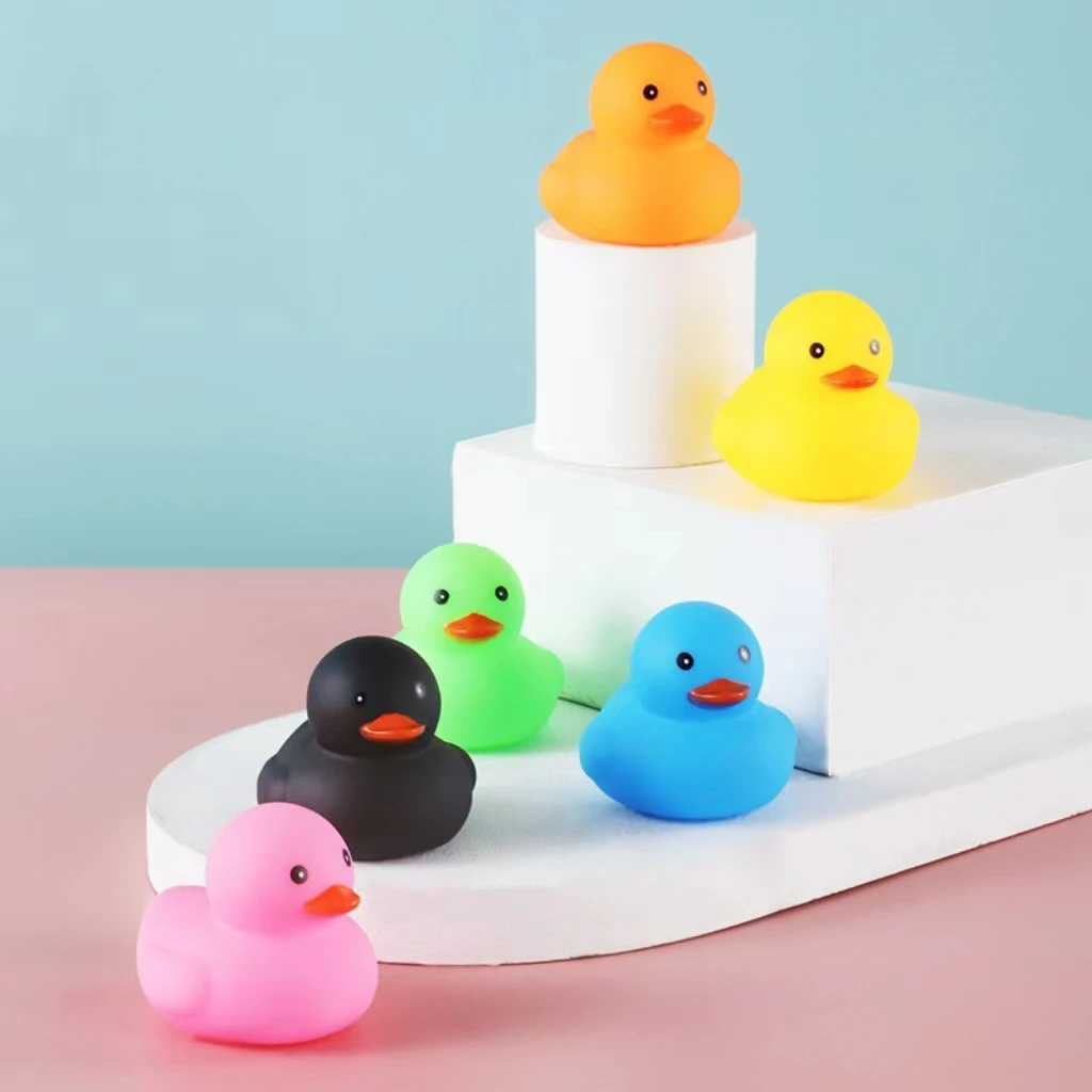 

Enamel Color No. 8 Little Yellow Duck Squeezing Sound Toys Children's Educational Toys Bath Playing Toys