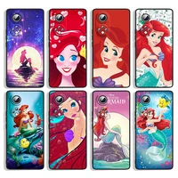 cute the mermaid for huawei honor 60 se 50 30i 20 10i 10x 10 9x 9c 9a 8a x8 lite pro black silicone phone case capa