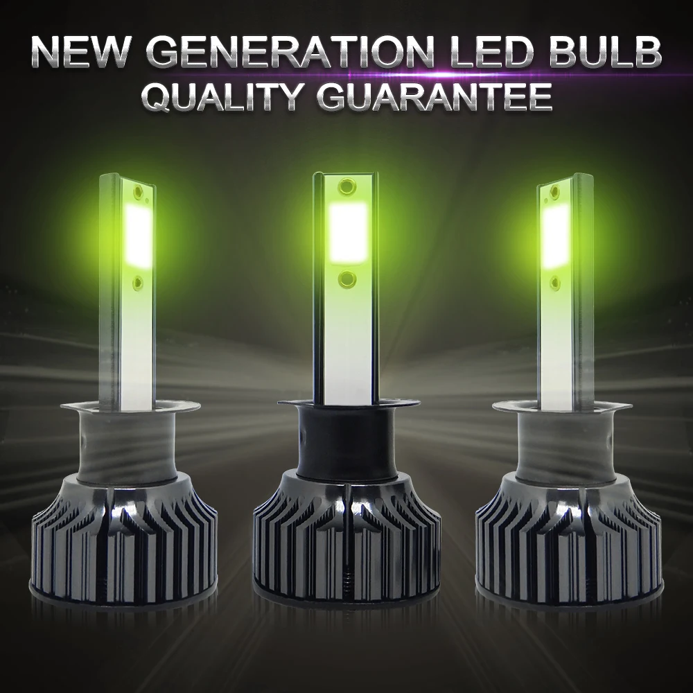 

Green Lemon H7 H4 LED Headlights For Cars Bulbs 36W H1 H3 H11 H8 H13 9005 9004 9007 Mini Auto Fog Light 12V 24V Headlamps