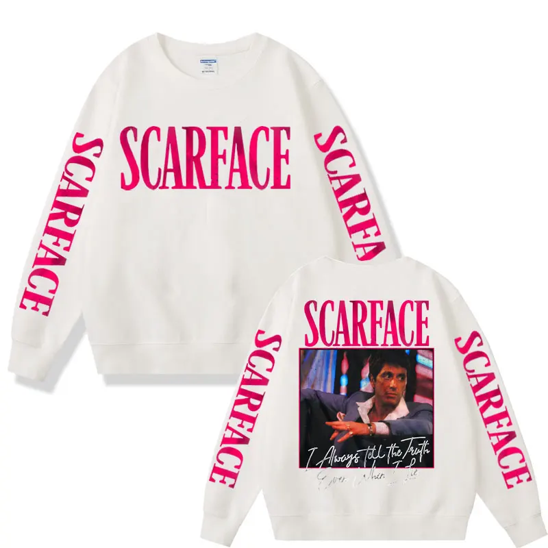 Фильм Лицо со шрамом мужская толстовка с надписью всегда правду даже если я лгу