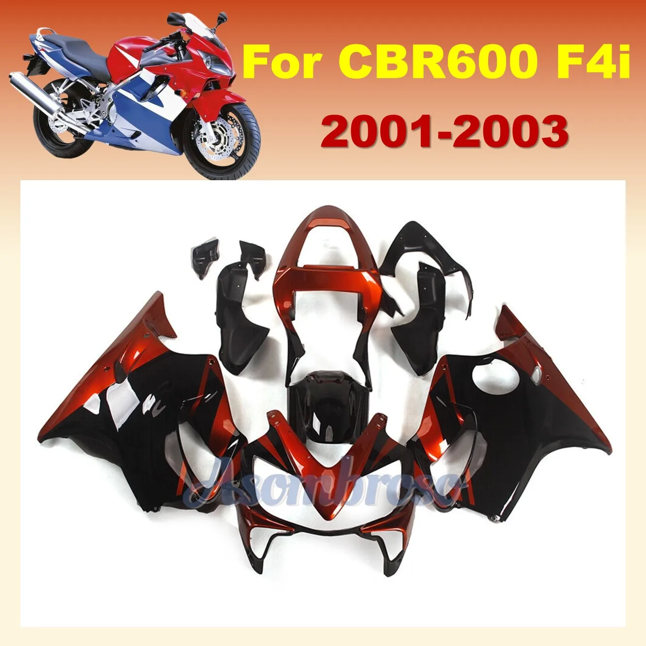 Полный комплект обтекателей для мотоцикла CBR600 F4i 2001 2002 2003 CBR600RR 01 02 03 CBR 600