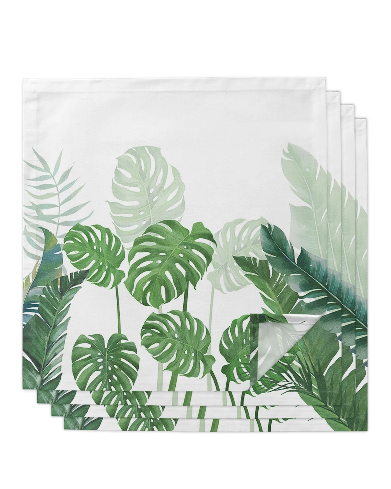

Тропические растения Monstera, столовый набор, кухонные столовые полотенца, дизайнерский коврик для стола, свадебные декоративные салфетки