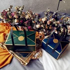 Бумажная коробка для подарочных коробок, 5 шт., с ручкой, для конфет, печенья, шоколада, макарун, свадебного подарка, складной мешочек Вечерние