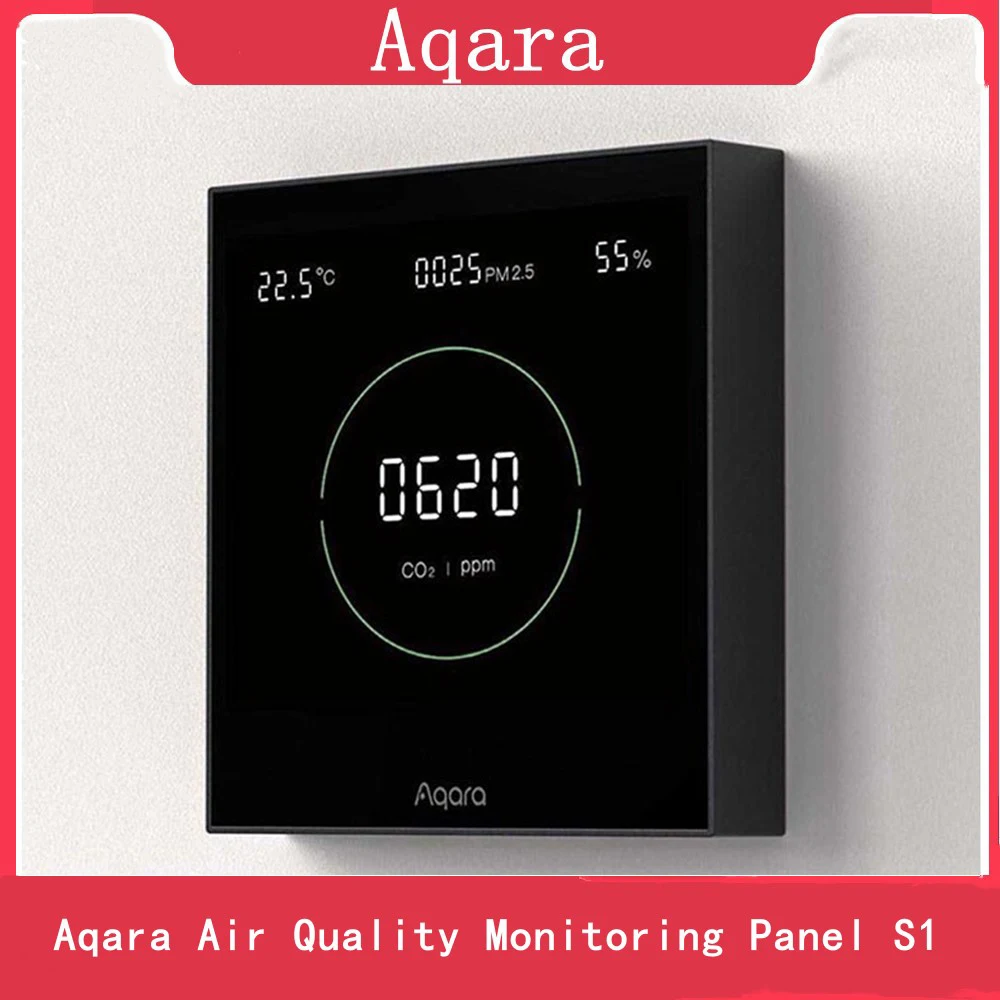 Новая всенаправленная панель монитора качества воздуха Aqara S1 CO2 PM2.5 контроль температуры и влажности для Homekit Aqara Home App