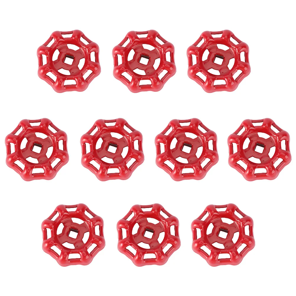 

10pcs Ball Gate Hand Wheel Cast Iron Shutoff Handles Pipe Part