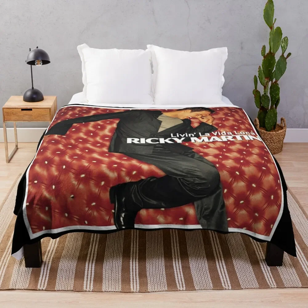 Ricky Martin livin la vida loca Плед Пляжное одеяло для дивана Одеяла