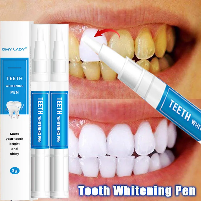 

Teeth Whitening Pen Toothbrush Serum Oral Hygiene Essence Bleach Remove Plaque Stains Fresh Breath Dental Cleaning Tools 3ml