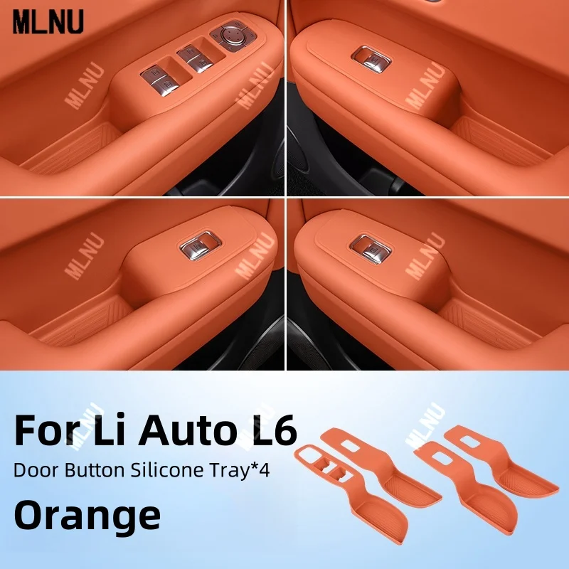 

Для Li Auto Lixiang L9/L8/L7/L6 2022-2025 дверная ручка карман для хранения силиконовый коврик OEM цвет противоударные нескользящие автомобильные аксессуары
