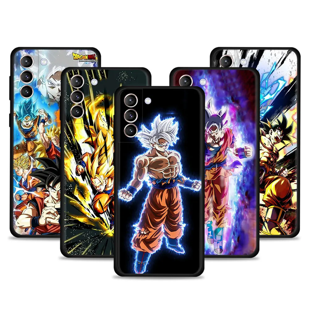 

Phone Case For Samsung Galaxy S22 S21 S20 FE Ultra S10 S9 S8 Plus Funda Note 20 Ultra Silicone Capa Dragon Ball Cell Japan Anime