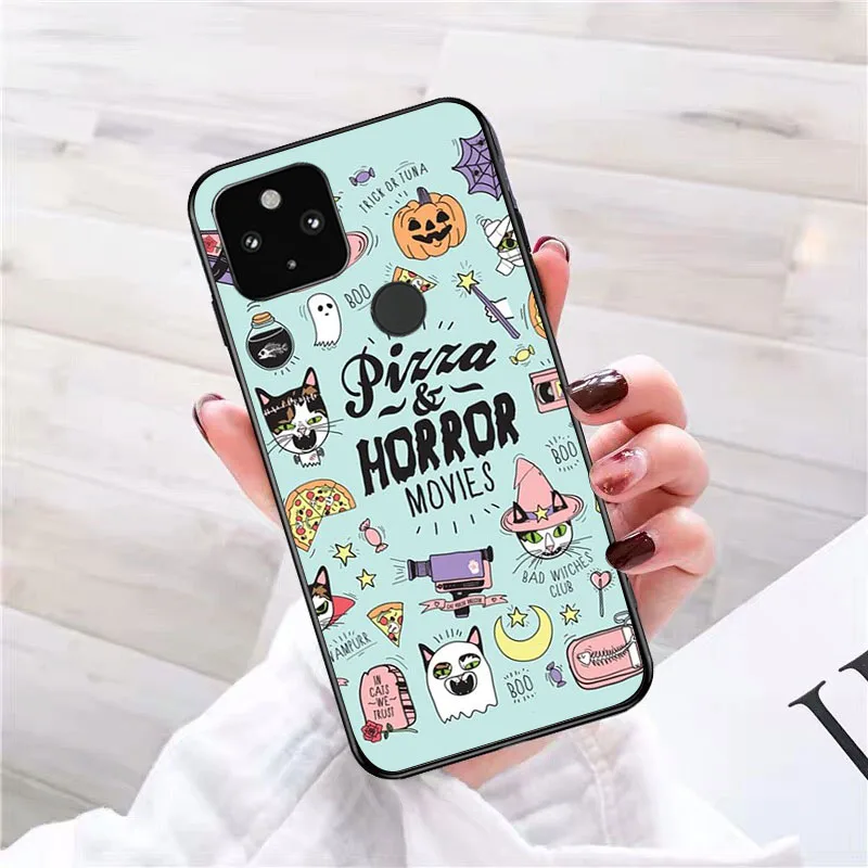 Girly Pastel Witch Goth Cat Чехол для телефона Google Pixel 8 7 Pro 7a 6A 6 8A 5A 4A 3A 5 4 3 XL