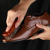 2022 new official store 11pieces horse hair brush sheep oil shoe polish tool set cloth wax travel portable polishing mija