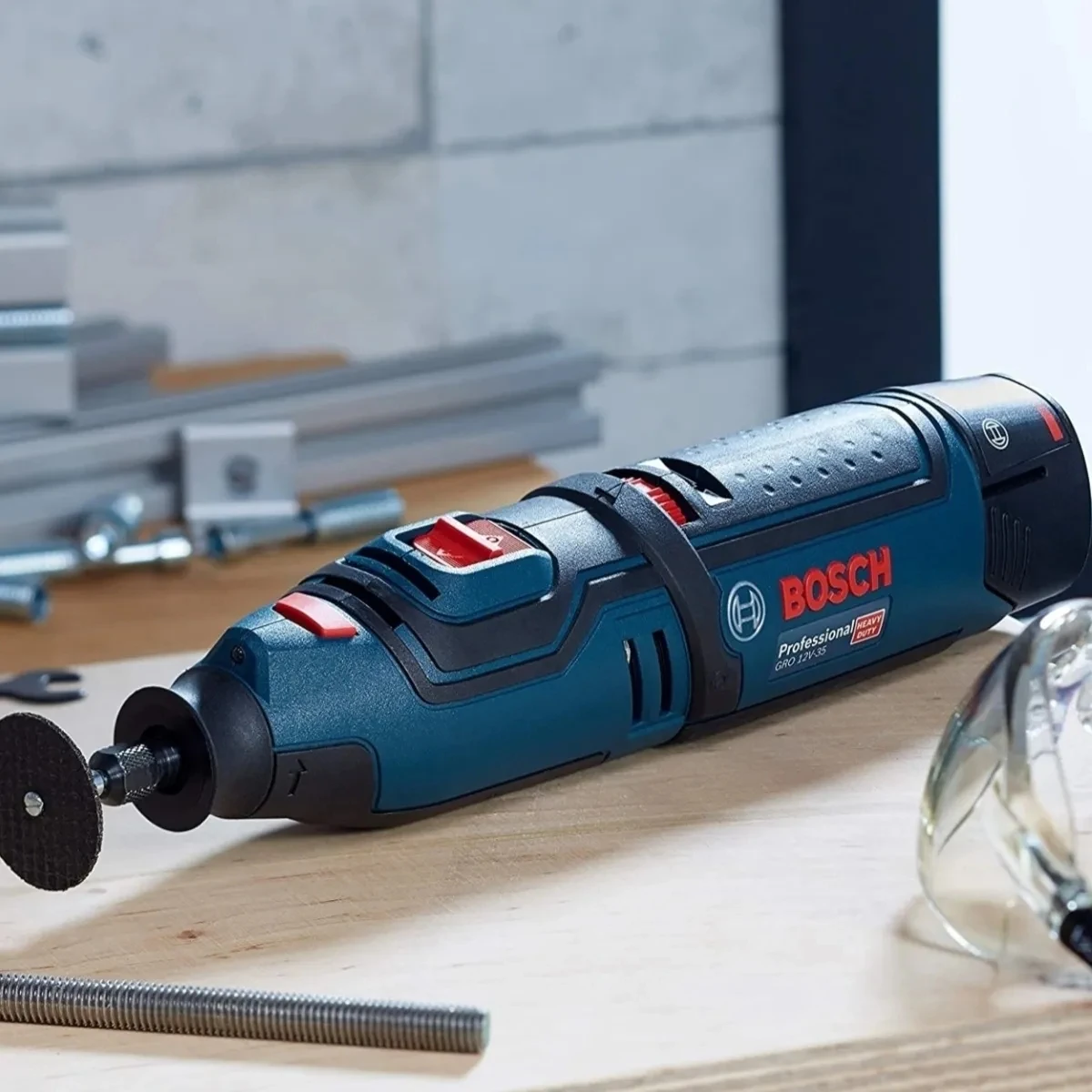 Электрическая мини-дрель Bosch GRO 12V-35 беспроводной роторный инструмент