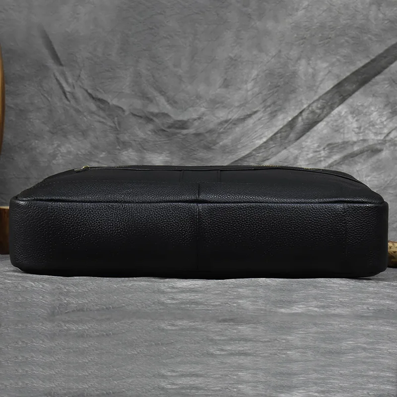 15-In Laptop Bags For Men Genuine Leather Business Briefcase Cowhide One Shoulder Crossbody Tote Bag Men's Executive Briefcase