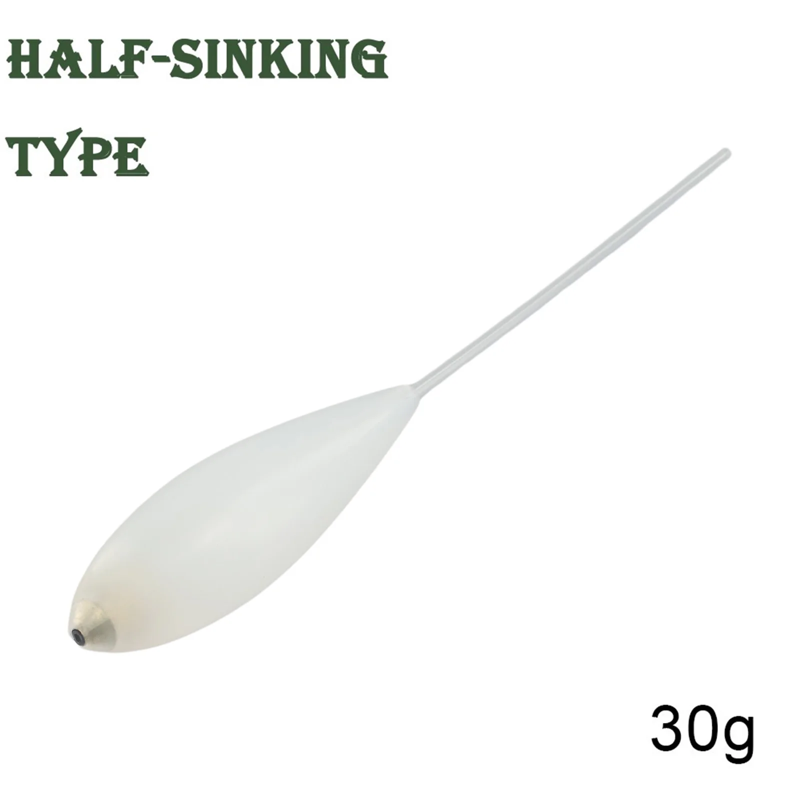 1 шт. акриловый поплавок для рыбалки белый полутонущий 10/15/20/30 г приманка морской