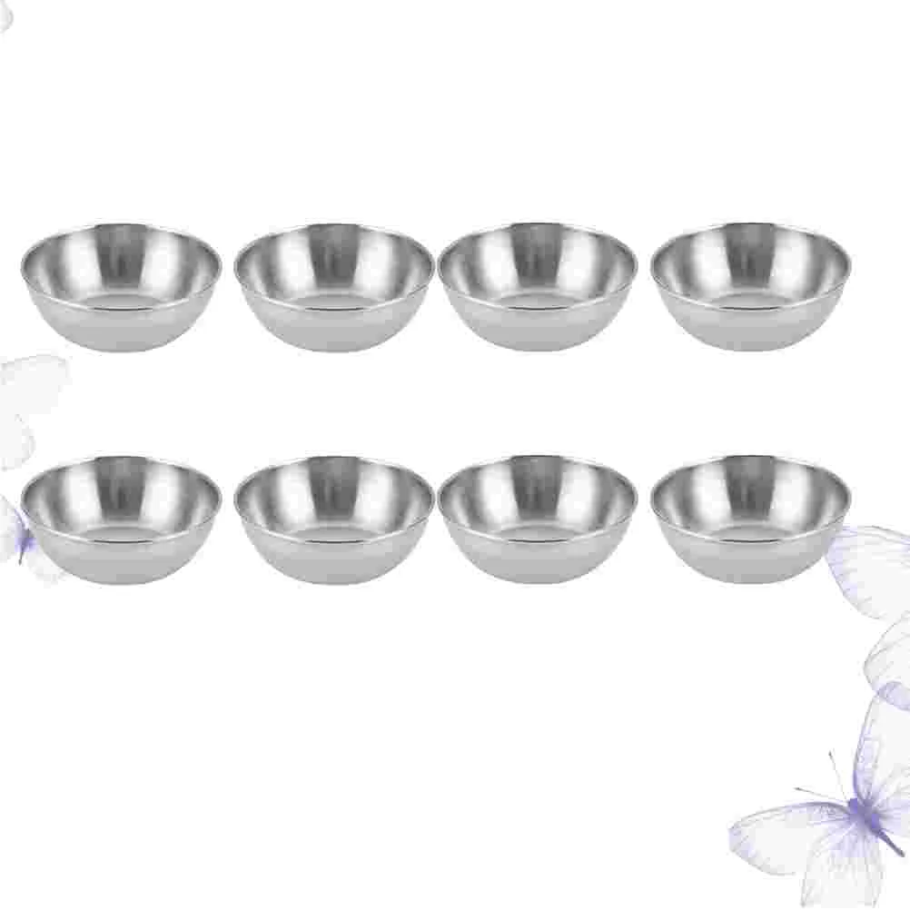 

Bowls Sauce Dish Dipping Bowl Plates Cups Appetizer Condiment Seasoning Serving Soy Dip Steel Stainless Mini Dishes Ketchup Tray