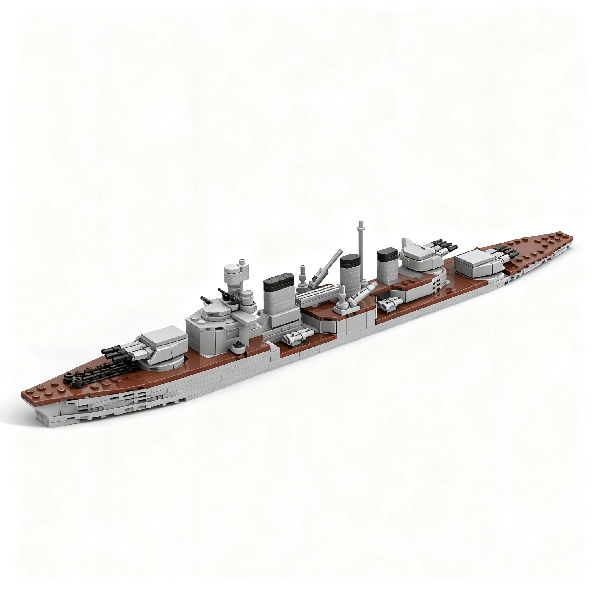 Фото 399 деталей MOC: Классический крейсер KMS Königsberg, конструктор, модель для сборки, развивающая игрушка для детей, подарок на Рождество №2