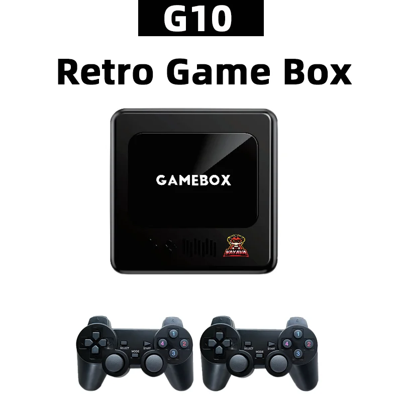 G10 Retro Video Game Console Emuelec 4.3 & Android 7.1 Dual System Aigame CPU DDR3 2GB 4K HD Output Game Box Simulators Gaming