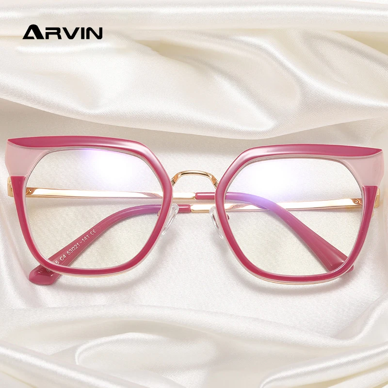 

New Fashion Brand Anti-blue Light Eyeglasses Frame Retro Square Optical Glasses Frames TR90 Computer Women Goggles