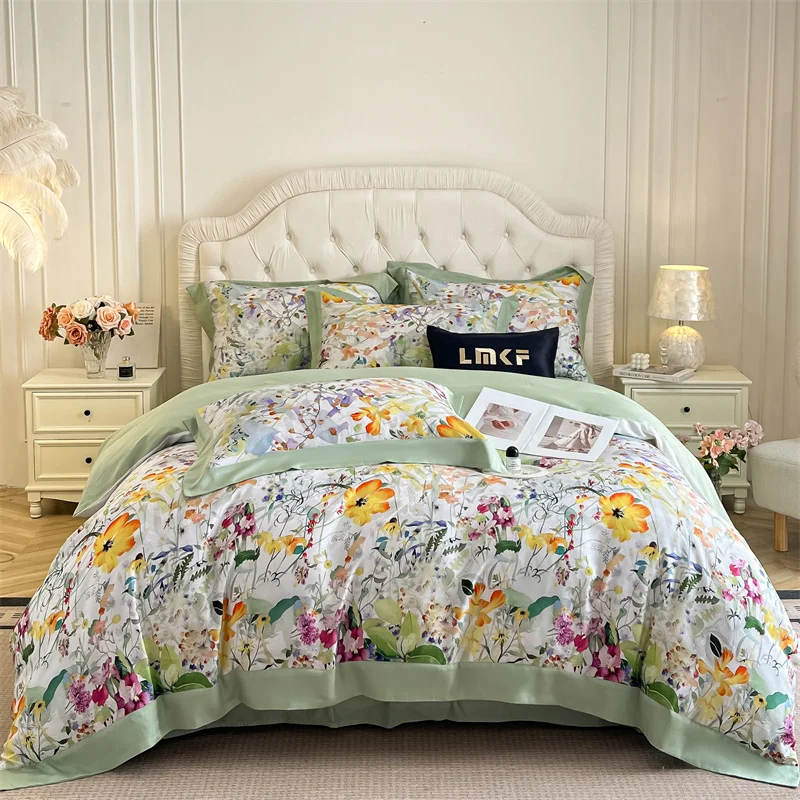 

Комплект постельного белья Fat Fairy HOME TEXTILE Лиоцелл Эвкалипт 200х230 см 4 шт.