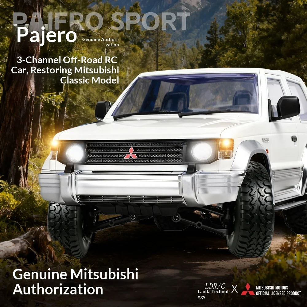 Фото Ldrc Landa Technology Rc Crawler Mitsubishi Pajero 1297, полноприводный внедорожный краулер, официально лицензированная модель автомобиля. №4