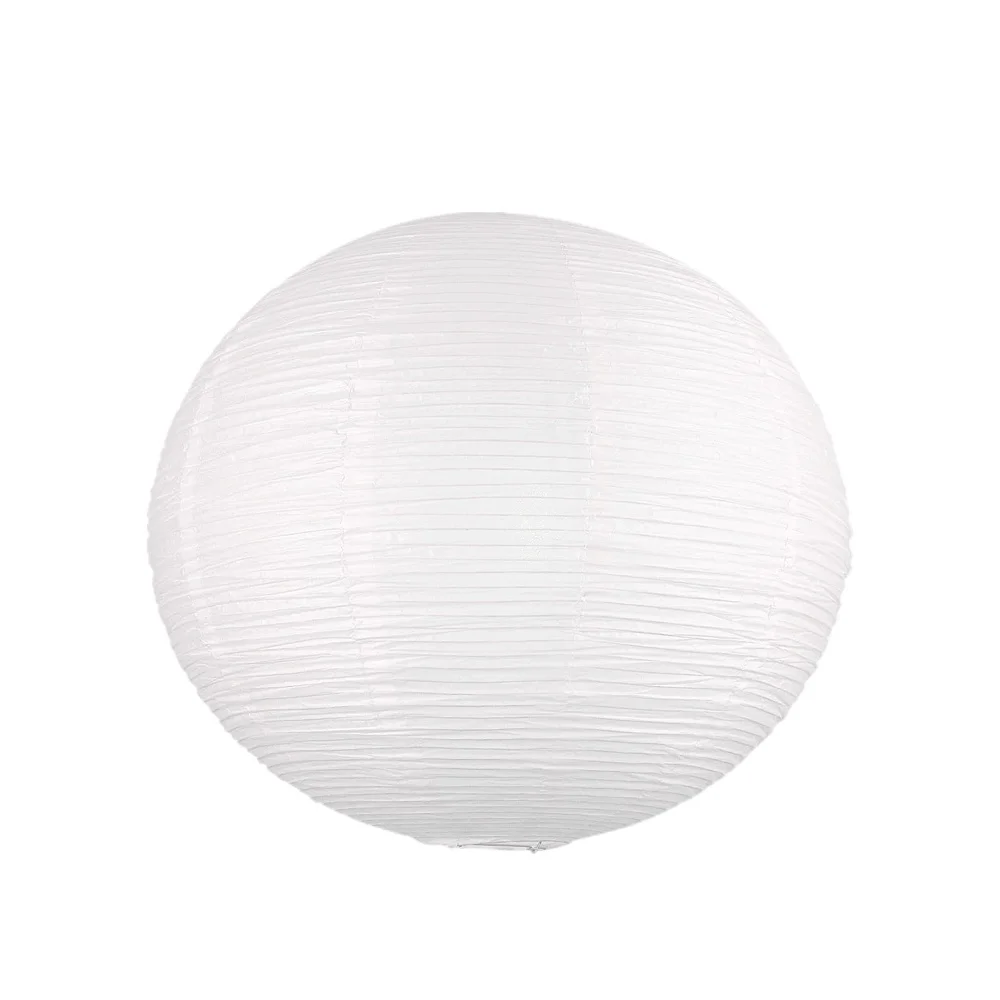 

Два белых круглых бумажных фонаря