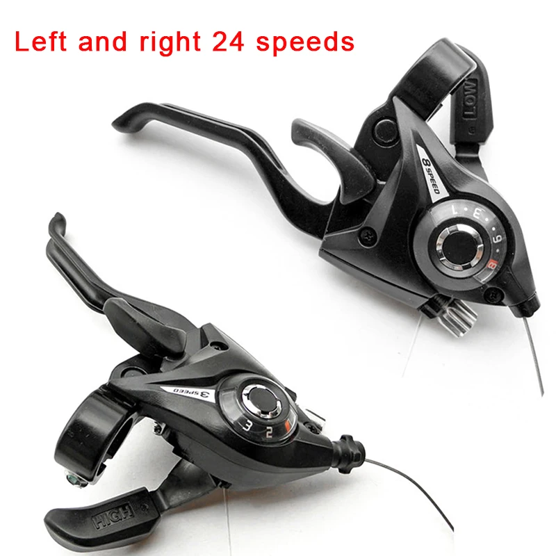 

Bike Derailleurs 3x7 21 Speed Switch MTB Bicycle Shifter Levers Brake with Shift Cable Cycling Disc Handle for Bike Trekking