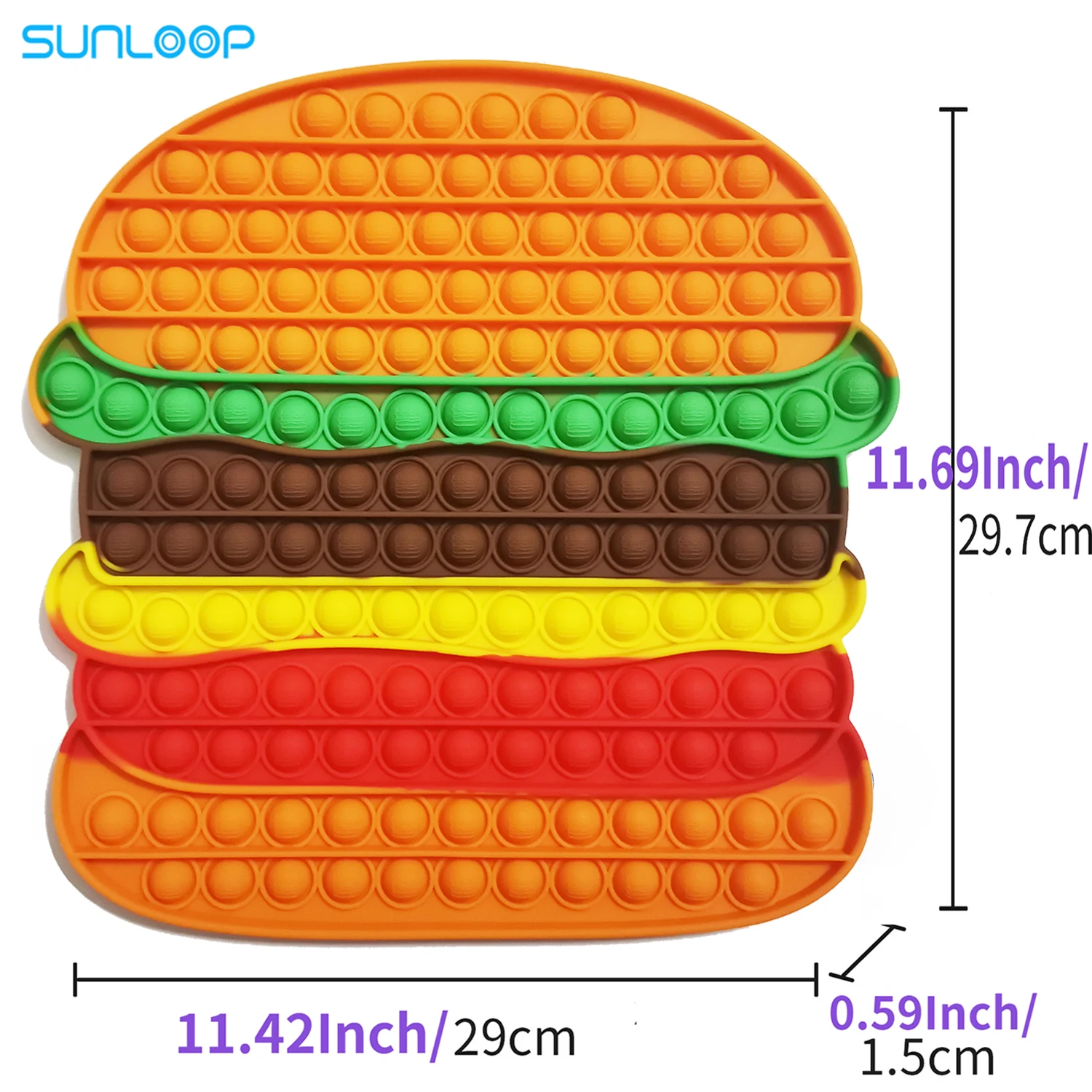 Игрушки-антистресс большого размера Сумка единорог радужные пузырьки с большим