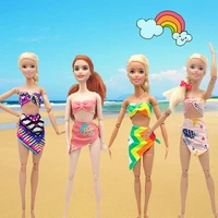 swimsuit diy for barbie accessories girls dolls clothes fashion for barbie clothes toys for children suit 18 inch doll swimwear