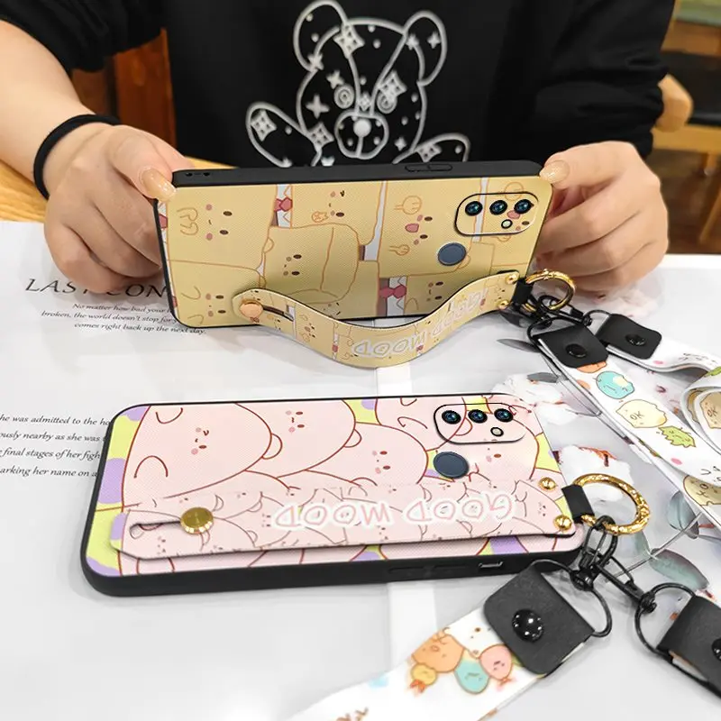 lanyard phone holder phone case for oneplus nord n1001nord n100 durable anti knock for girls soft free global shipping