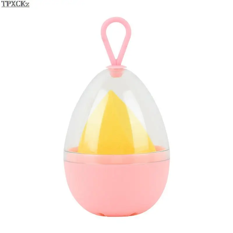 

1 Pcs Empty Transparent Puffs Drying Box Storage Case Portable Sponge Stand Cosmetic Egg Shaped Rack Makeup Blender Puff Holder