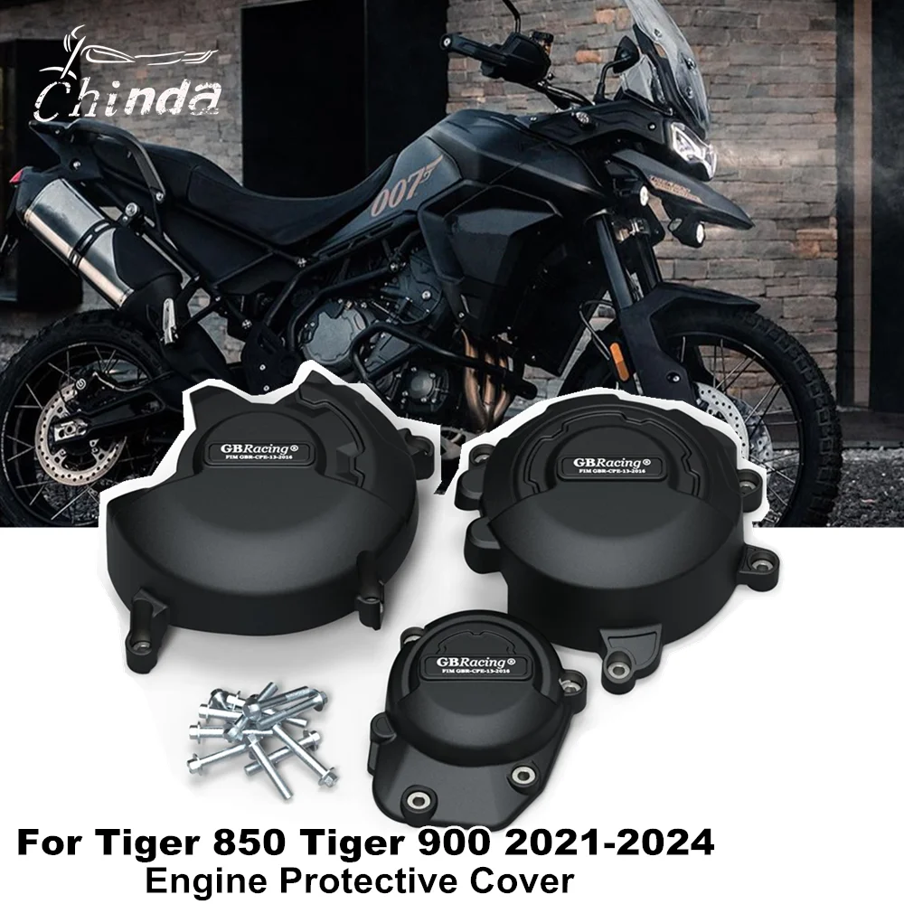 Для Triumph Tiger 850 900 2019-2024 крышка двигателя мотоцикла защитная от падения