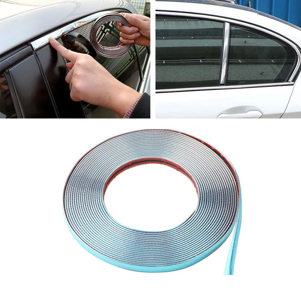 

Car Decoration Trim Chromium Plated Trim Strip Body Crash Strip Body Moulding Car Door Side Protector Accessories